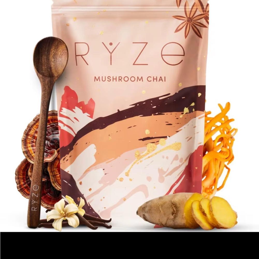 Mushroom Chai promotes gut health immune support, supports energy level.